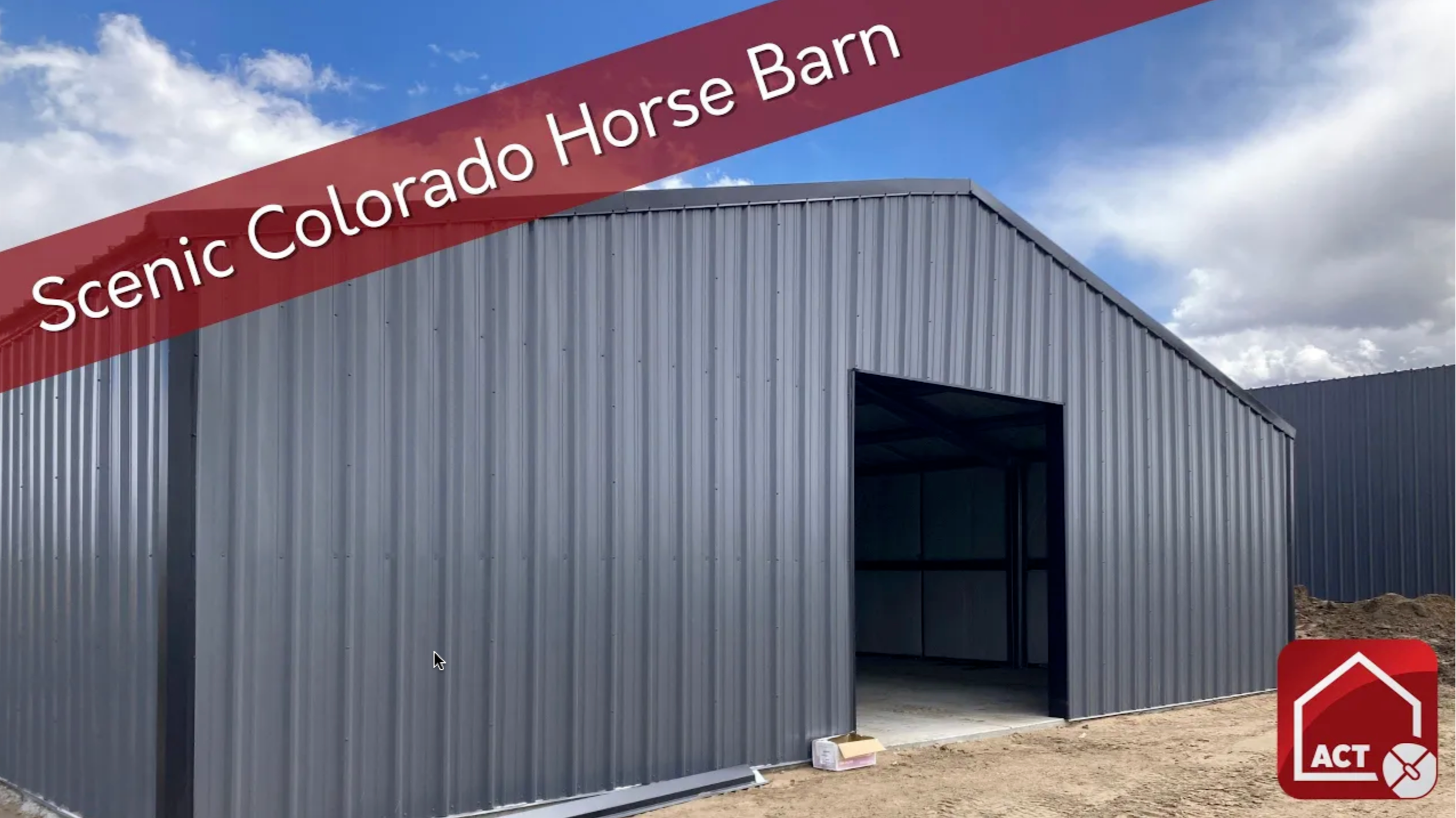 Tour a COLD FORMED Horse Barn in Colorado 288